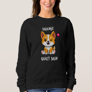 Sudadera Adoptar no comprar Adopción y Anim de Perros Corgi