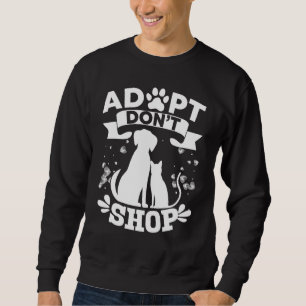 Sudadera Adoptar No Comprar Camisas Rescate Animales Gato P