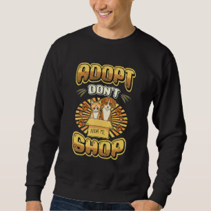 Sudadera Adoptar No Comprar Refugio Animal de Rescate 1
