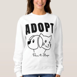 Sudadera Adoptar no comprar - Rescate animal y adopción Mas