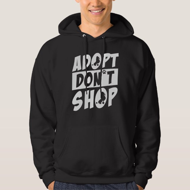 Sudadera Adoptar Poodle Don T Shop (Anverso)