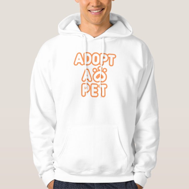 Sudadera adoptar un mascota (Anverso)
