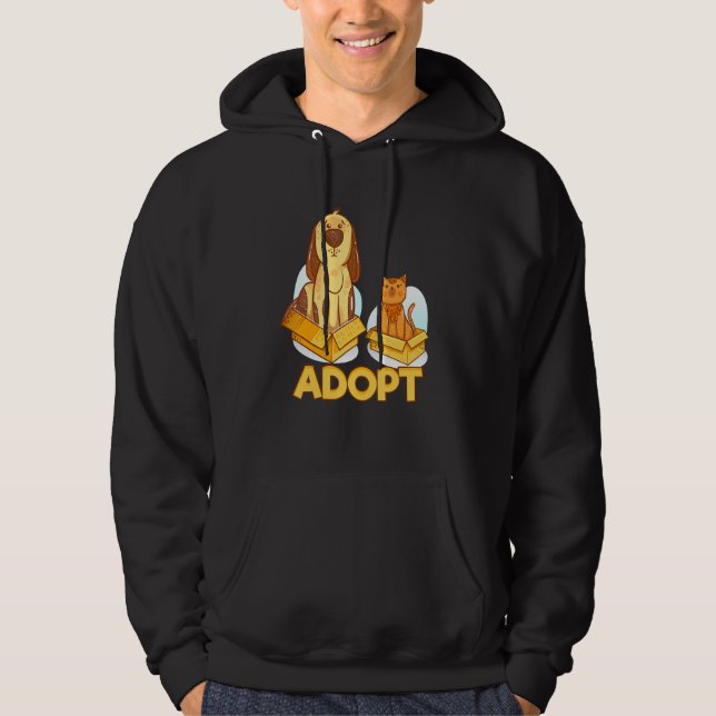Sudadera Adoptar un sitio Mascota (Anverso)