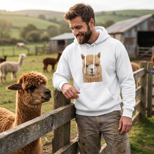Sudadera Adorable Alpaca Esponjoso Animal