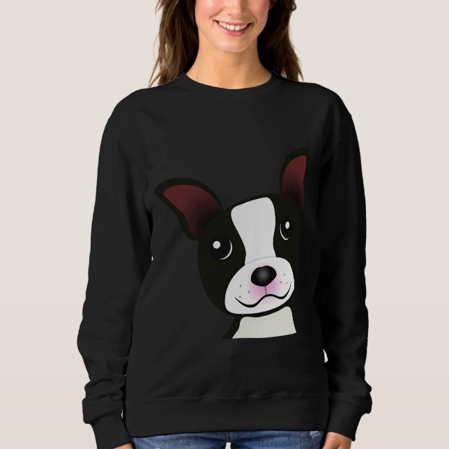 Sudadera Adorable Boston Terrier Puppy (Anverso)