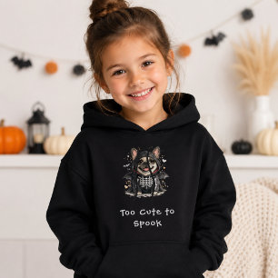 Sudadera Adorable Bulldog Francés de Halloween Esqueleto