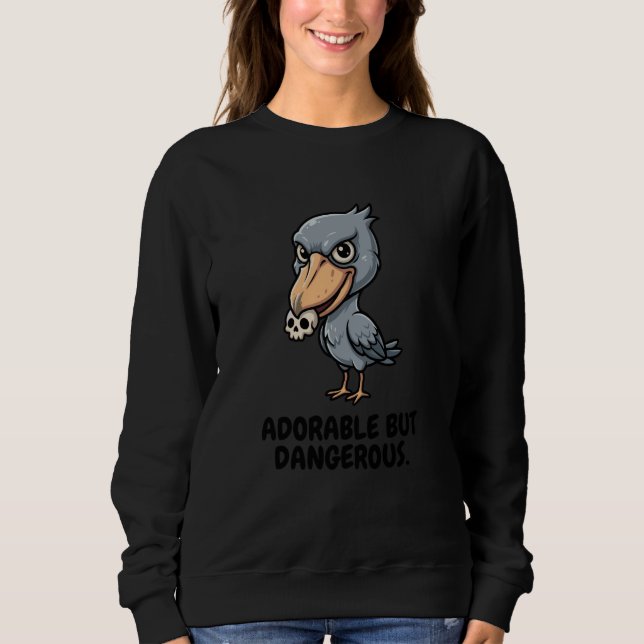 Sudadera Adorable But Dangerous Shoebill Stork Kawaii Anime (Anverso)