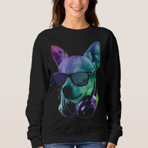 Sudadera Adorable Chihuahua Neon