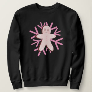 Sudadera Adorable Copo de Nieve de Pan de Jengibre Navidad