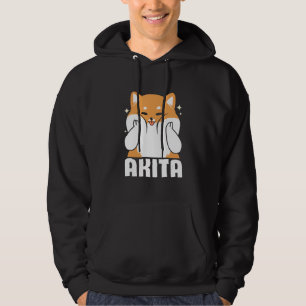 Sudadera Adorable decoración de perros Akita   Presencia de