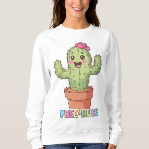 Sudadera Adorable divertido y caprichoso Cactus de abrazos 