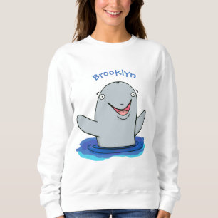 Sudadera Adorable feliz ilustracion personalizado de marsop