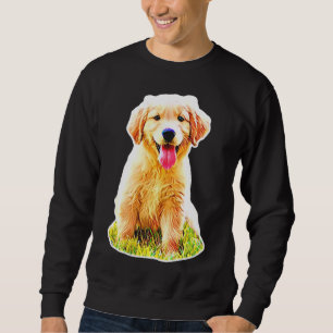 Sudadera Adorable Golden Retriever Puppy Nombrado Miso