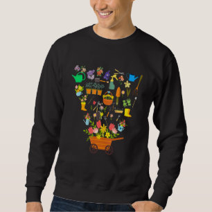 Sudadera Adorable Hogar Jardín de flores botánicas Jardiner