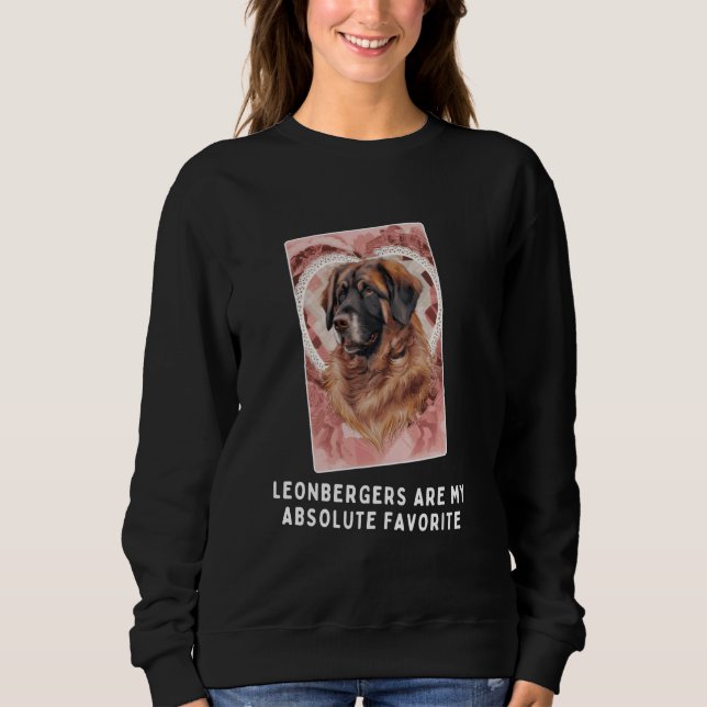 Sudadera Adorable Leonbergers Dog Heart Design (Anverso)