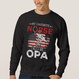 Sudadera Adorable Mi Enfermera Favorita Me Llama Opa Stetho