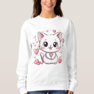 Sudadera adorable Personalizado de gato con diseño