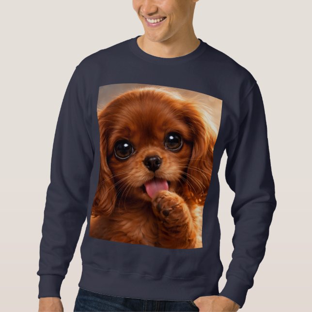 Sudadera Adorable Ruby Cavalier Spaniel (Anverso)