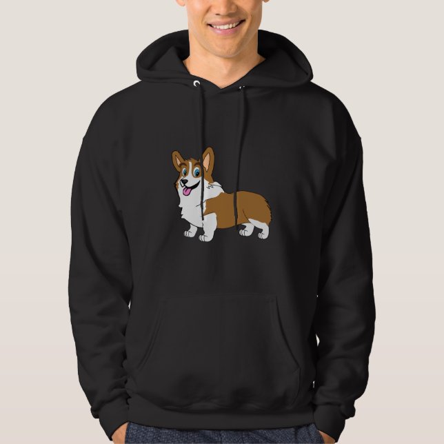 Sudadera Adorable Smiling Welsh Corgi 482 (Anverso)