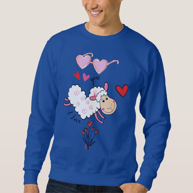 Sudadera Adorable Te Amo Gráfica Hoodie (Anverso)