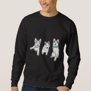 Sudadera Adorable Tres Piernas Tripod Husky Pup Mochi