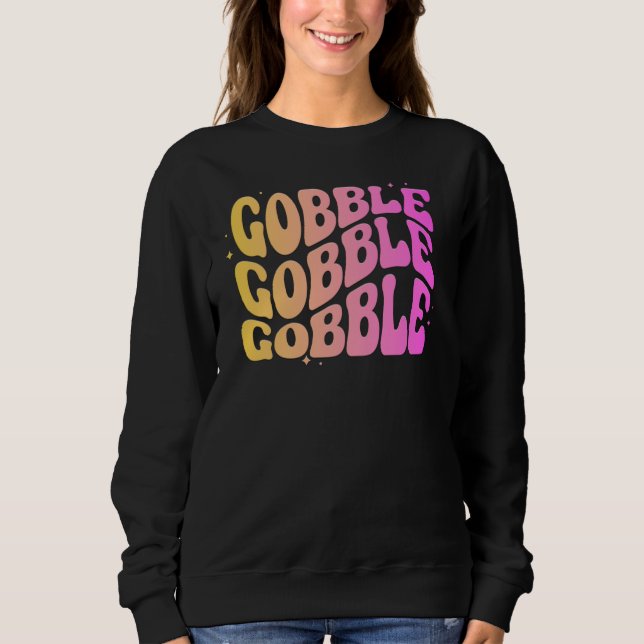 Sudadera Adorables Gobble Gobble de Acción de Gracias (Anverso)
