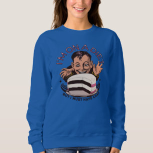 Sudadera Adorables Gracioso Estoy En Una Dieta Pero Debo To
