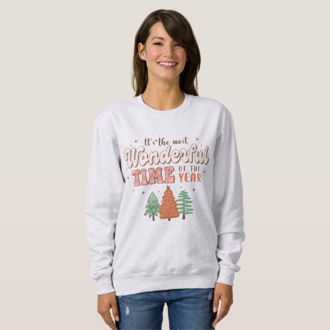 Sudadera Adorables Navidad La Hora Más Maravillosa (Anverso completo)