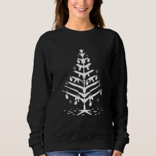 Sudadera Adorno de árbol de Navidad con armas Pijama de Nav