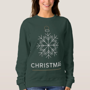 Sudadera Adorno de copo de nieve de Navidad