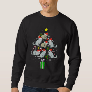 Sudadera Adorno de Navidad de Chinchilla Árbol  Chinchilla