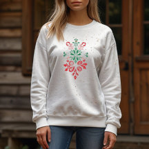 Adorno Floral Vintage - Diseño Navideño 