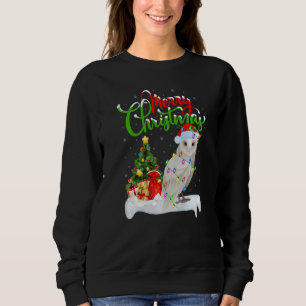 Sudadera Adornos de Navidad de Búho Blanco Búho Blanco Navi
