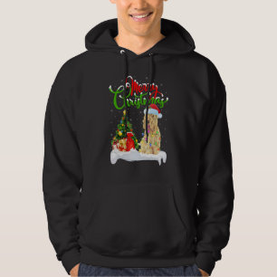 Sudadera Adornos de Navidad Santa Perro Terrier Wheaten Nav