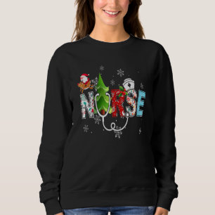 Sudadera Adornos para árbol de Navidad de enfermera estetos