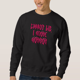 Sudadera Adoro el Terror (Texto Rosa)