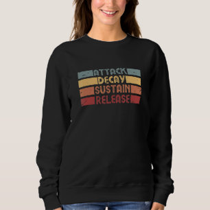 Sudadera Adsr Synthesizer Retro Music