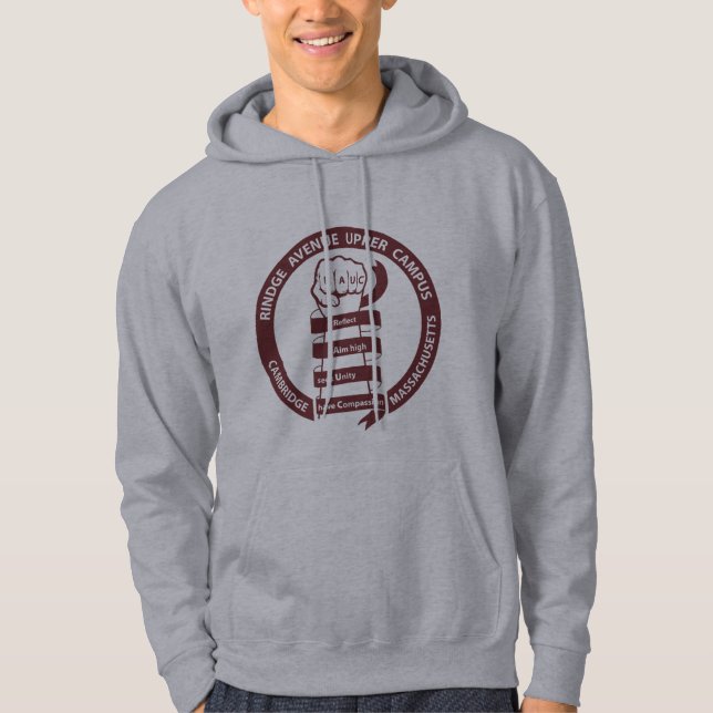 Sudadera Adult RAUC hoodie - Maroon logo (Anverso)