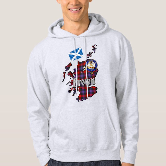 Sudadera Adulto con insignia de clan marrón (Anverso)