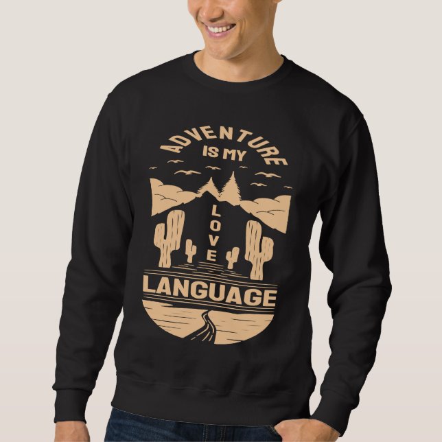 Sudadera Adventure is My Love Language  Camp Graphic Plus S (Anverso)