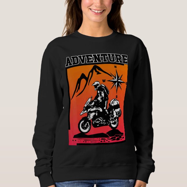 Sudadera Adventure Motorcycle Biker Rider Off Road Motorbik (Anverso)