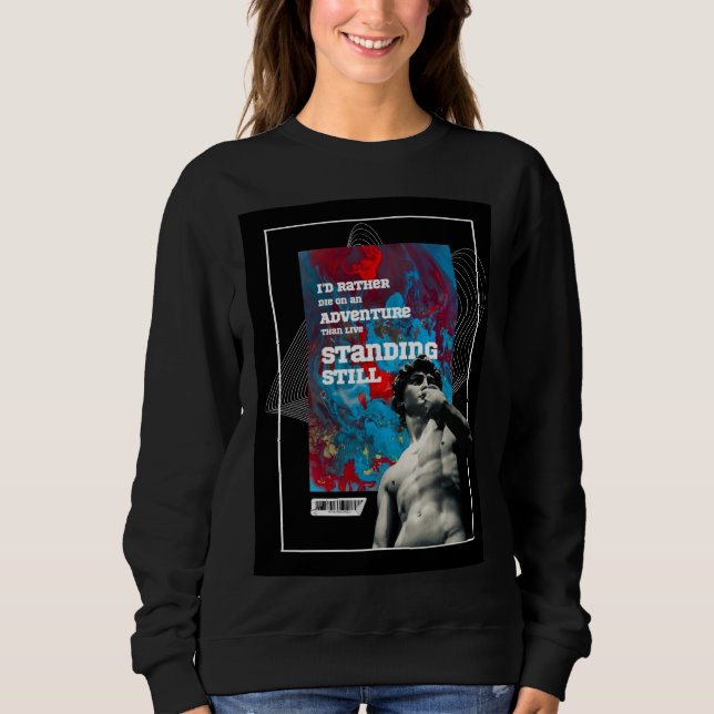Sudadera Adventure Quote Live Fully Motivational sweatshirt (Anverso)