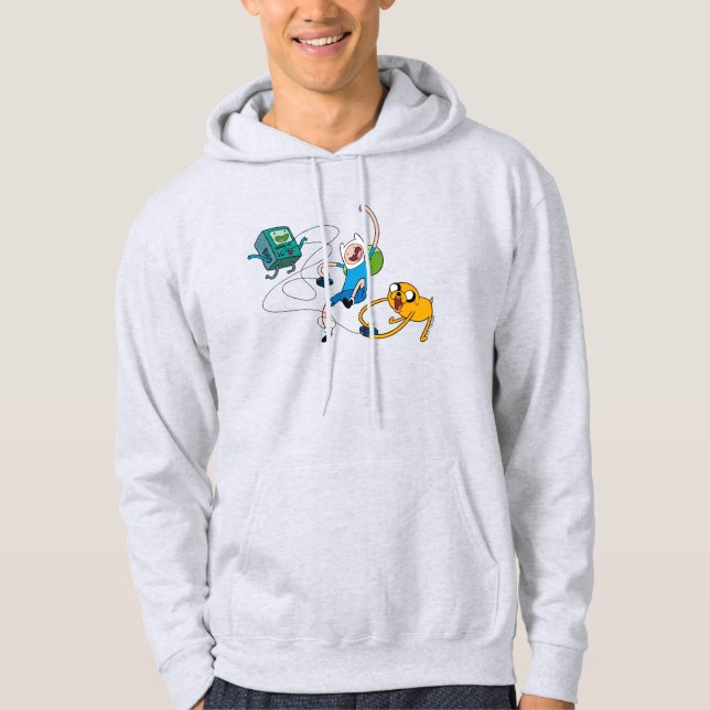 Sudadera Adventure Time | Finn & Jake Play With BMO (Anverso)