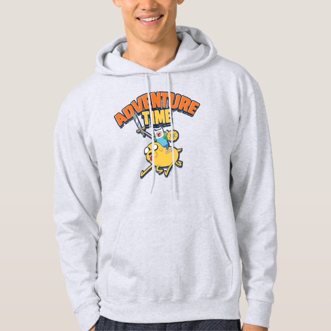 Sudadera Adventure Time | Finn Riding Jake (Anverso)