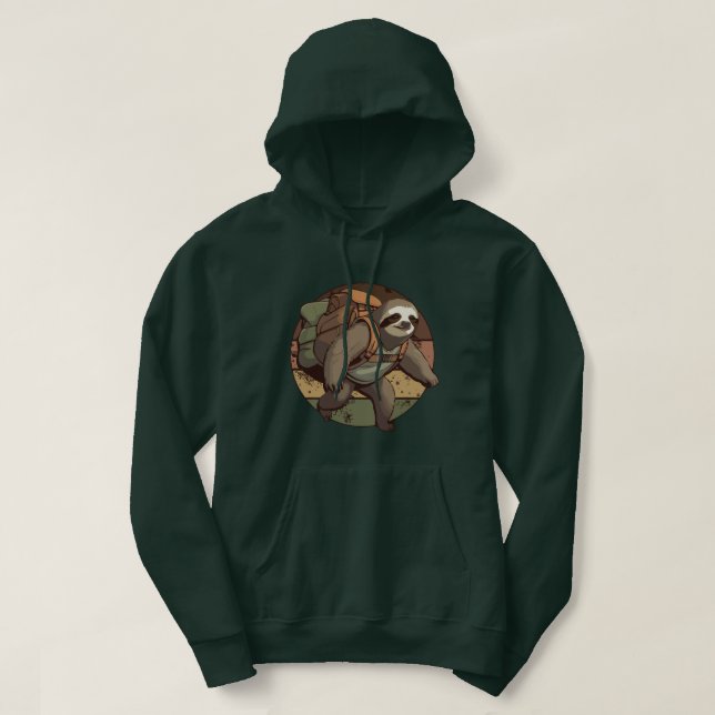 Sudadera Adventurous Sloth Trekking (Diseño del anverso)