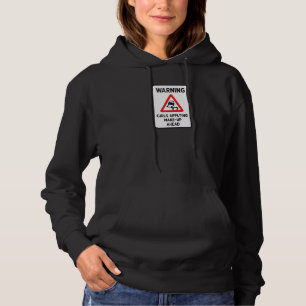 Sudadera Advertencia Chicas Aplicando Maquillaje Adelante  