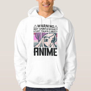 Sudadera Advertencia de Anime Puede Empezar a Hablar Espont