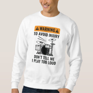 Sudadera Advertencia de baterista