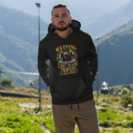 Sudadera Advertencia divertida de Dart - Dart Humor