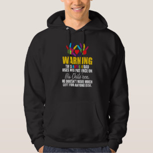 Sudadera Advirtiendo Que Este Padre Autista Usa Su Pacienci